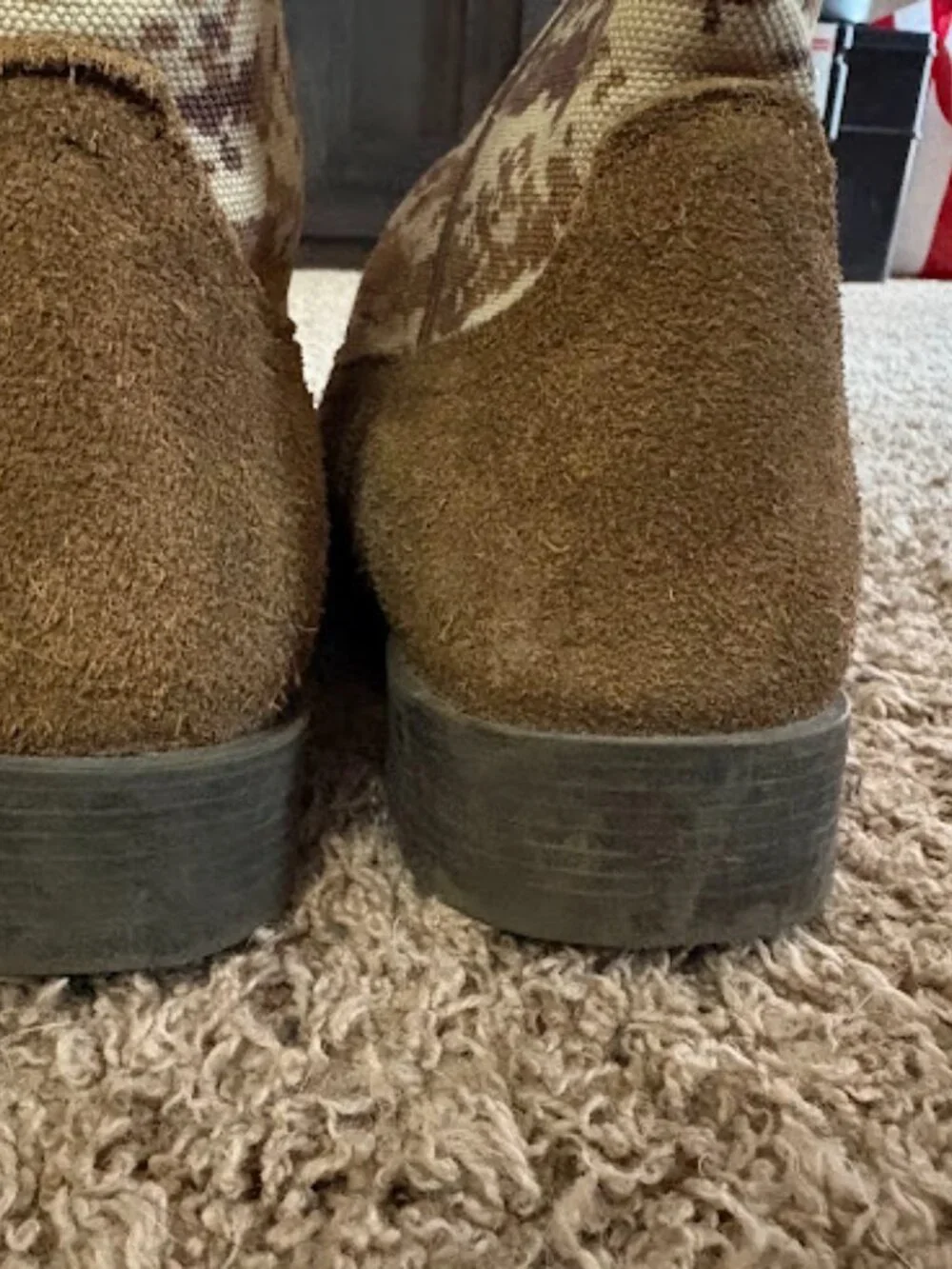 Ariat Kids Patriot Western Boots Camo American Flag Square Toe Size 5 (10019913)